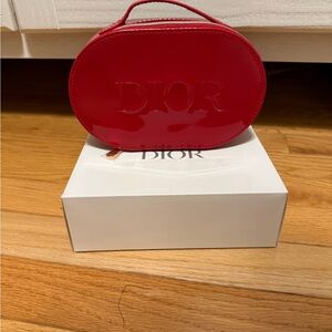 Dior Glossy Red Cosmetic Case